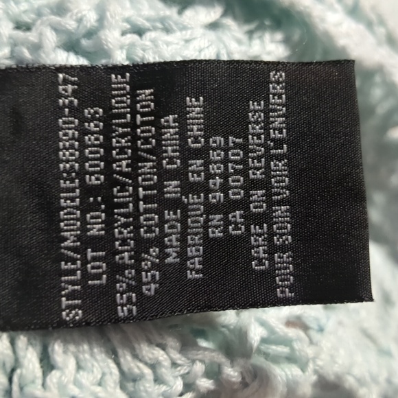 TRIBAL* boho bell sleeve picot trim tie front crochet long sleeve XL cardigan - Picture 9 of 10